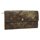 LOUIS VUITTON Monogram Dentelle Portefeuille Sarah Wallet M95390 LV Auth 119253V-1