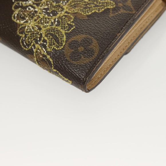 LOUIS VUITTON Monogram Dentelle Portefeuille Sarah Wallet M95390 LV Auth 119253V