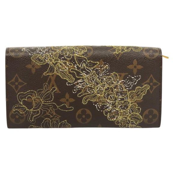LOUIS VUITTON Monogram Dentelle Portefeuille Sarah Wallet M95390 LV Auth 119253V