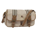 BURBERRY Blue Label Shoulder Bag Canvas Pink Auth 119316-1