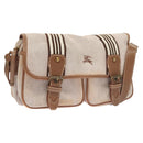 BURBERRY Blue Label Shoulder Bag Canvas Pink Auth 119316-1