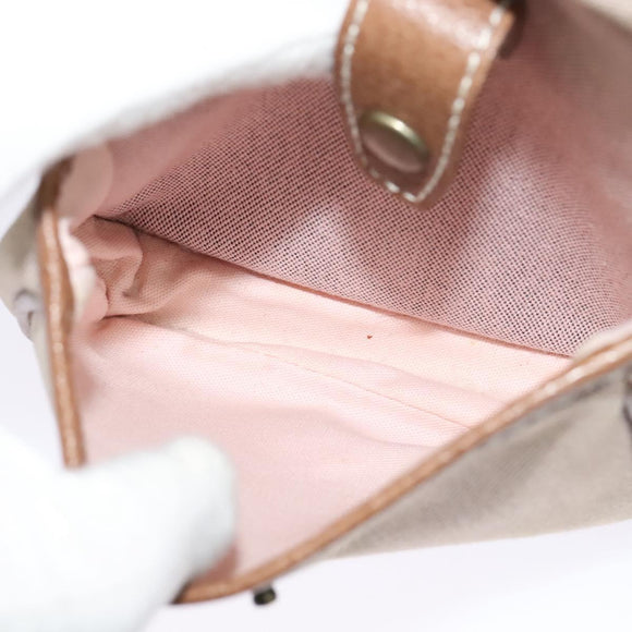 BURBERRY Blue Label Shoulder Bag Canvas Pink Auth 119316