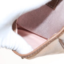 BURBERRY Blue Label Shoulder Bag Canvas Pink Auth 119316-25