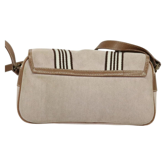 BURBERRY Blue Label Shoulder Bag Canvas Pink Auth 119316