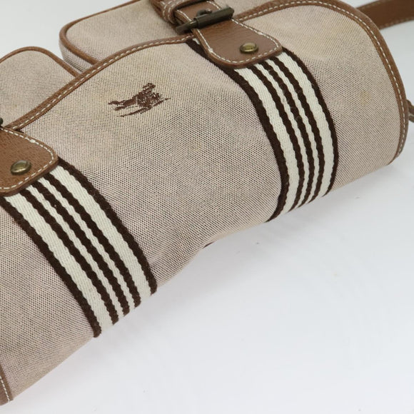 BURBERRY Blue Label Shoulder Bag Canvas Pink Auth 119316