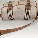 BURBERRY Blue Label Shoulder Bag Canvas Pink Auth 119316-6
