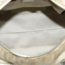 FENDI Zucchino Canvas Hand Bag Silver Auth 119320-11
