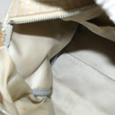 FENDI Zucchino Canvas Hand Bag Silver Auth 119320-19