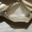 FENDI Zucchino Canvas Hand Bag Silver Auth 119320-20