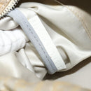 FENDI Zucchino Canvas Hand Bag Silver Auth 119320-12