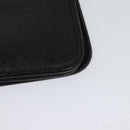 Christian Dior Chain Shoulder Bag Leather Navy Gold Auth 119333-17