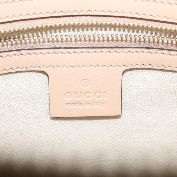 GUCCI GG Canvas Lovely Hand Bag Pink Gold 257069 Auth 119334
