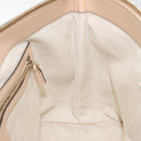 GUCCI GG Canvas Lovely Hand Bag Pink Gold 257069 Auth 119334-19