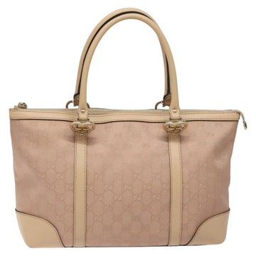 GUCCI GG Canvas Lovely Hand Bag Pink Gold 257069 Auth 119334 - 0