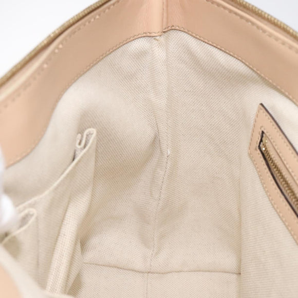 GUCCI GG Canvas Lovely Hand Bag Pink Gold 257069 Auth 119334