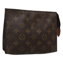 LOUIS VUITTON Monogram Poche Toilette 15 Pouch M47546 LV Auth 119343-1