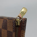 LOUIS VUITTON Damier Ebene Poche Toilette 26 Pouch N47543 LV Auth 119346-9