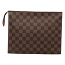 LOUIS VUITTON Damier Ebene Poche Toilette 26 Pouch N47543 LV Auth 119346-2