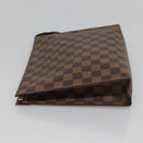 LOUIS VUITTON Damier Ebene Poche Toilette 26 Pouch N47543 LV Auth 119346-4