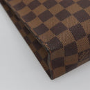 LOUIS VUITTON Damier Ebene Poche Toilette 26 Pouch N47543 LV Auth 119346-14