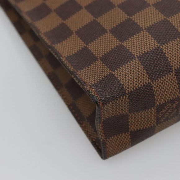 LOUIS VUITTON Damier Ebene Poche Toilette 26 Pouch N47543 LV Auth 119346