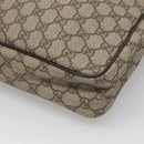 GUCCI GG Supreme Shoulder Bag PVC Leather Beige Gold 201448 Auth 119359-17