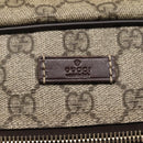 GUCCI GG Supreme Shoulder Bag PVC Leather Beige Gold 201448 Auth 119359-19