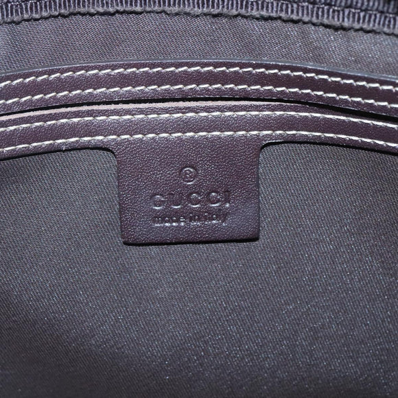 GUCCI GG Supreme Shoulder Bag PVC Leather Beige Gold 201448 Auth 119359