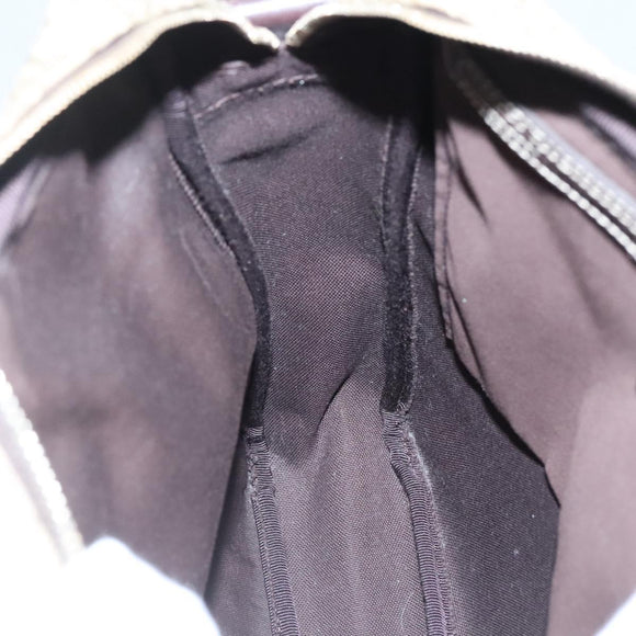 GUCCI GG Supreme Shoulder Bag PVC Leather Beige Gold 201448 Auth 119359