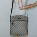 GUCCI GG Supreme Shoulder Bag PVC Leather Beige Gold 201448 Auth 119359-24