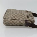 GUCCI GG Supreme Shoulder Bag PVC Leather Beige Gold 201448 Auth 119359-3