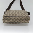 GUCCI GG Supreme Shoulder Bag PVC Leather Beige Gold 201448 Auth 119359-5