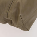 BURBERRY Shoulder Bag Leather Beige Auth 119364-9