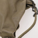 BURBERRY Shoulder Bag Leather Beige Auth 119364-6