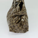 GUCCI GG Crystal Hand Bag Coated Canvas Brown Gold 197020 Auth 119369-3