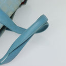 CHANEL New Travel line Tote Bag Nylon Light Blue CC Auth 119372-7