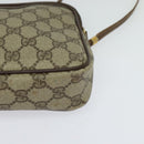 GUCCI GG Supreme Shoulder Bag PVC Leather Beige Gold Auth 119374-14