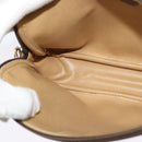 GUCCI GG Supreme Shoulder Bag PVC Leather Beige Gold Auth 119374-20