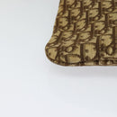Christian Dior Trotter Canvas Shoulder Bag Brown Auth 119375-13