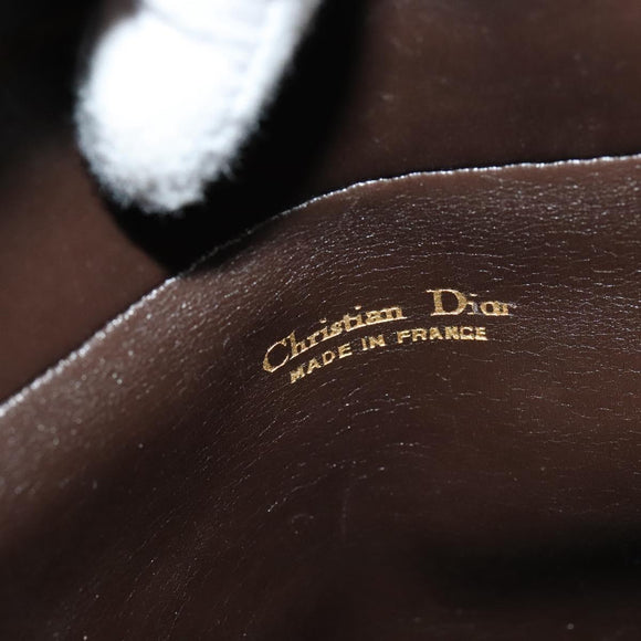 Christian Dior Trotter Canvas Shoulder Bag Brown Auth 119375