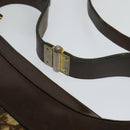 Christian Dior Trotter Canvas Shoulder Bag Brown Auth 119375-8