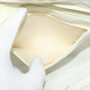 CHANEL Matelasse Chain Shoulder Bag Lamb Skin White CC Auth 119388-21