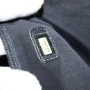 CHANEL COCO Mark Hand Bag Caviar Skin Black Gold CC Auth 119391-12