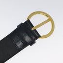 Salvatore Ferragamo Gancini Belt Leather 34.6"" Navy Auth 119422-6