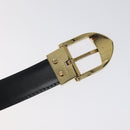 LOUIS VUITTON Epi Ceinture Classic Belt 33.5"" Black LV Auth 119423-9
