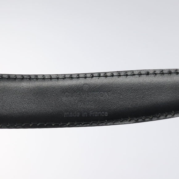 LOUIS VUITTON Epi Ceinture Classic Belt 33.5"" Black LV Auth 119423