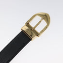 LOUIS VUITTON Epi Ceinture Classic Belt 33.5"" Black LV Auth 119423-8