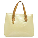 LOUIS VUITTON Monogram Vernis Brentwood Shoulder Bag Perle M91512 LV Auth 119439-13