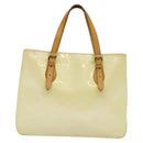 LOUIS VUITTON Monogram Vernis Brentwood Shoulder Bag Perle M91512 LV Auth 119439-2