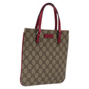 GUCCI GG Supreme Mini Hand Bag PVC Leather Beige 114600 Auth 119443-1